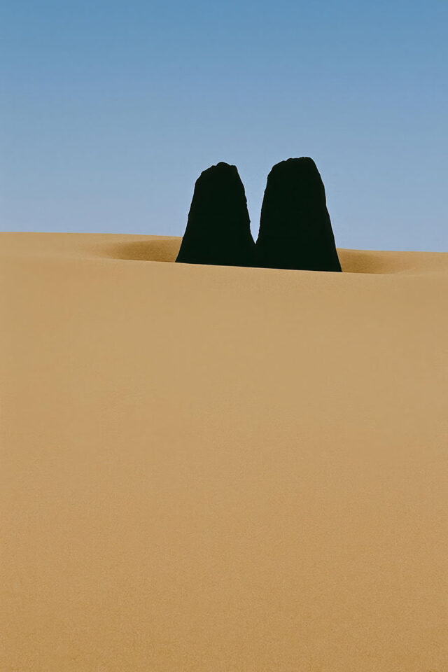 Valentin Roher, Stone and People, 2025, AI-Rendering, Inkjet Print. © Valentin Roher